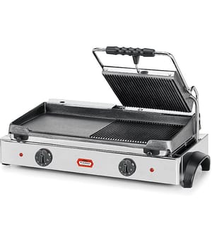 Fiamma GR M1 dobbelt kontaktgrill med halv stegeplade