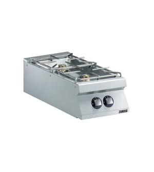 Zanussi EVO900 gaskogebord 392000 med 2 blus à 6 kW, 400 mm